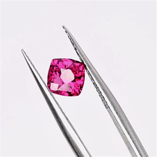 1.45 Carat Cushion Cut Rhodolite Garnet - Africa | Fine Art Gems | Fine | Cut | Gemstones |