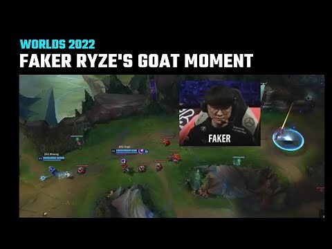 Faker Ryze's GOAT moment | Insane 1 vs 1 and escape | T1 vs JDG | Worlds 2022 Semifinals