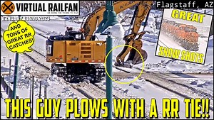 4.9K views · 291 reactions | Operator uses a RR Tie as a Snowplow & it’s Great! Snow Trains and all the Train Magic you expect! 1/18&19/23 We are moving over to a new system to make the Grab Bags better and we ask you to forgive us if any mistakes are obvious, Thank You! Music: “Keep Moving On’ by Reed Mathis | Virtual Railfan | Facebook