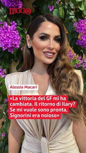 Alessia Macari: «Il GF mi ha cambiata. Il ritorno di Ilary una svolta, Signorini era noioso.»