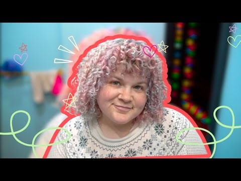 Finger coils on my permed hair