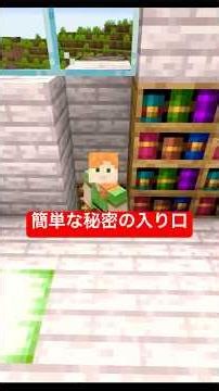 簡単に作れる秘密の入り口 #マイクラ #shorts