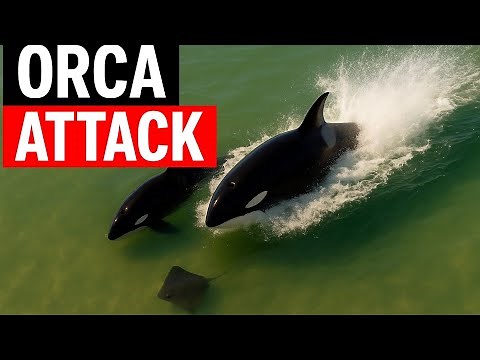 ORCA ATTACK: Hunting Stingrays in Shallow Water (New Zealand)
