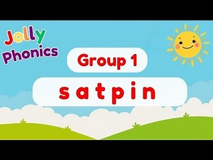 Jolly Phonics Group 1 (s, a, t, p, i, n) | Phonics Song for Kids