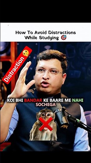 How To Avoid Distractions While Studying 🎯 #distraction #studytips #study #podcast #motivation