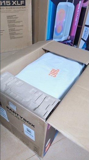 Unboxing JBL Partybox Club 120 white color ✨️ 😍