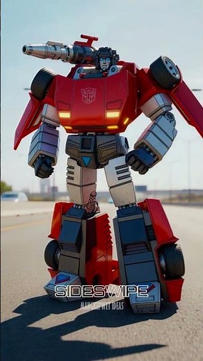 Sideswipe Evolution l From G1 to Bayverse #transformers #shorts