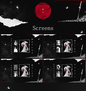 Anime Samurai Stream Overlay - Nikita Graf