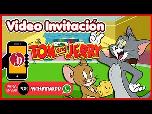 Video Invitacion tom y jerry de Cumpleaños