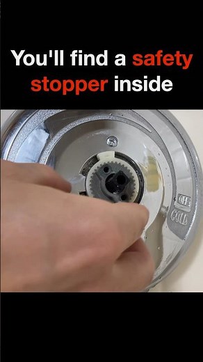 How to adjust hot water in a shower.