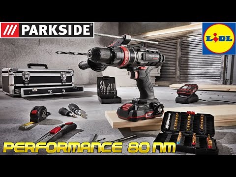 Drill 🔫 PARKSIDE PERFORMANCE 80 NM 💪 black LIDL 🛠