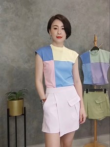 9.4K views · 51 reactions | 一件永不过时的拼色上衣 ❤️ 中弹面料非常舒服，还可以很好的遮盖副乳哦 ~...