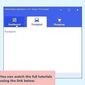 Tabbed Based Menu Application Design in Java Swing | Modern UI Design