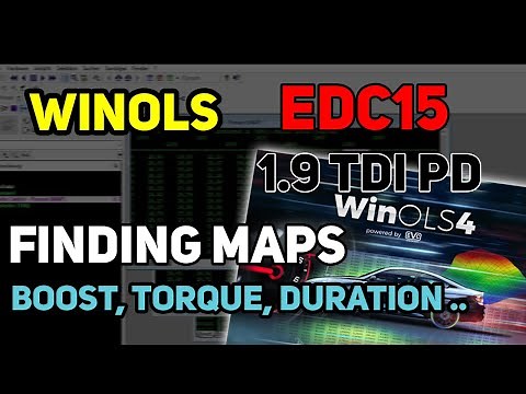 Winols EDC15P+ How To Finding Maps - Boost, Torque, Duration, EGR