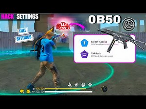 Switch Access & TalkBack Settings Free Fire || 0% Recoil 95% Headshots || Brazil Settings 2025 ⚙️