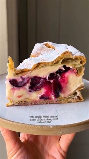 1.9M views · 29K reactions | How to make Cherry Karpatka: https://nyti.ms/3VNx1Si | NYT Cooking | Facebook