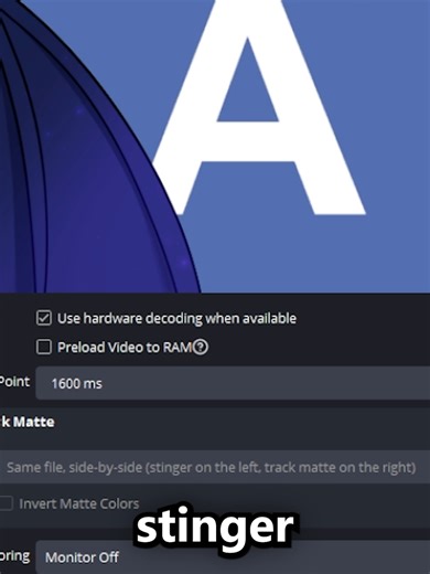 Here's how to set up a stinger transition! #vtubertutorial #vtubertips #obs
