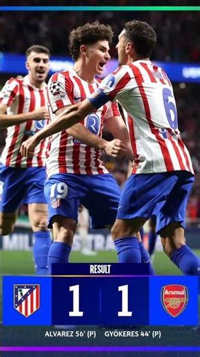 Résultat du match entre Atletico de Madrid VS Arsenal FC