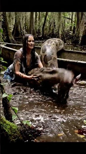 Watch Her Strike: Barehanded Woman Fights Huge Python in Everglades Rescue