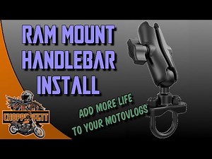 Ram Mount Motorcycle Handlebar INSTALL and DEMO! Add more depth to your MOTOVLOGS!