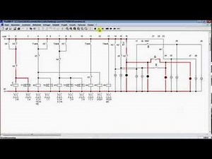 Traffic light - electric scheme on Festo FluidSim