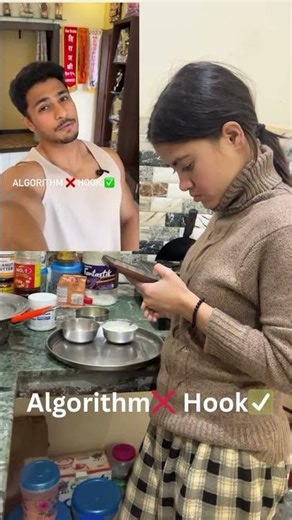 Instagram algorithm versus hook trying on YouTube #viral #trending