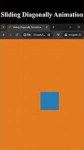 Sliding Diagonally Animation Tutorial with HTML & CSS #ASMRCoding #RelaxingCode