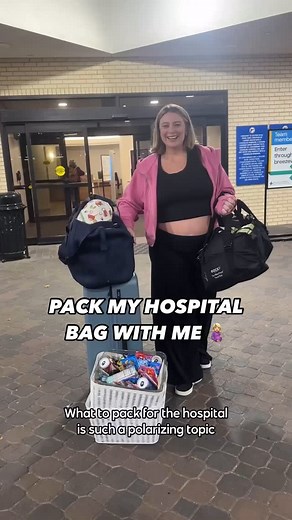 my hospital bag packing list 🤰🏼be sure to save the post to reference later if you find it helpful! LABOR TOOLS: create playlist, speaker, massage gun ball, candle warmer, ✨ heating pad stroller fan = most used ✨ MOM: @coopsleepgoods pillow travel case, ID, insurance info, snacks, water cup, going home outfit, PJs, robe, @kindredbravely nursing bra, compression socks, @itsbodily PP undies, bath sheet, @fridamom binder, labor gown, @boppycompany, @dagnedover tote to bring items from hospital hom