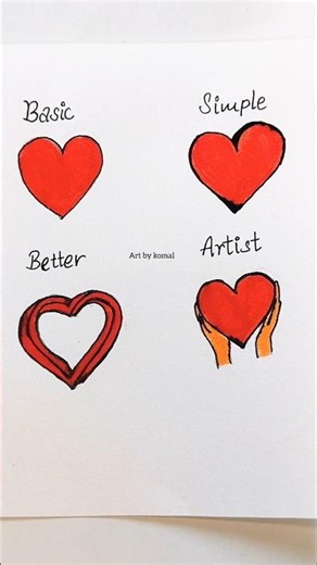 How to draw a Heart ❤️ #drawing #art #easydrawing #pencildrawing #artist #shorts