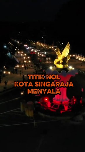 Titik Nol Singaraja Kini Menyala dengan Lampu Baru