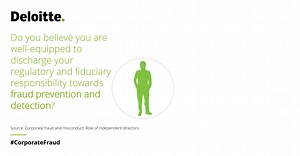 12 reactions | Around 53 percent IDs believe that they would like to be better equipped to discharge their regulatory and fiduciary responsibilities towards #fraud prevention and detection. To know more, download our latest survey report: https://deloi.tt/3boEJeF #CorporateFraud #Misconduct | Deloitte | Facebook