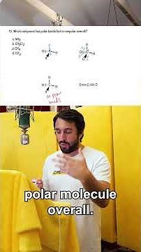 Polarity Question: Compound with Polar Bonds but Nonpolar Overall #organicchemistry