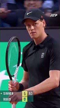 Jannik Sinner's Flawless Performance vs Casper Ruud In Rome 😮