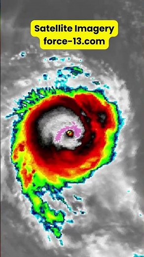 Cyclone GRANT rapidly intensifies into a powerful Category 5 💥 #shorts #hurricane