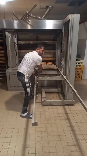 Baking Fresh Bread in a Commercial Bakery