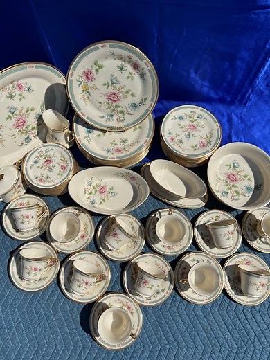 Vintage Lenox Morning Blossom China Set: 66-piece Fine China, Service for 12 - Etsy