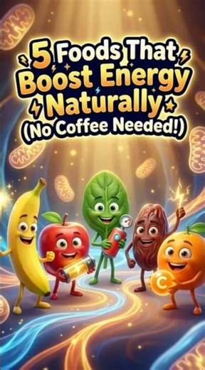 5 Best Foods That Boost Energy & Stamina Naturally ⚡ #energyboost #nutrition #wellness