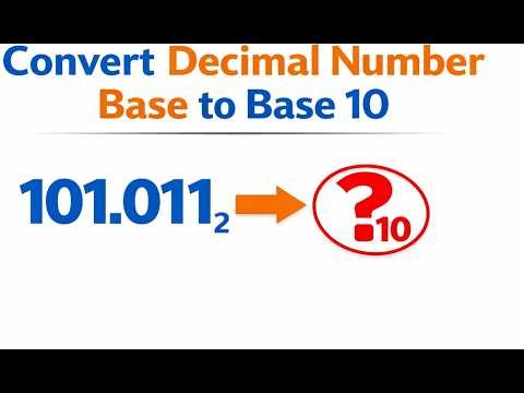 Convert Decimal Numbers to Base 10