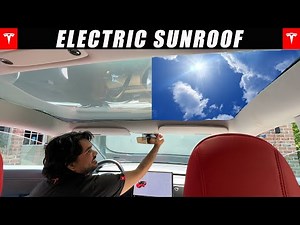 FIRST Electric Sunroof Shades For Tesla Model 3/Y - INSTANTLY Block Light & Sun's Glare!