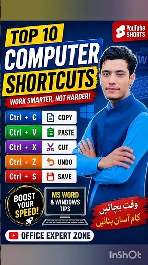 50 Essential Computer Keyboard Shortcuts You Must Know | MS Word, Windows & Office Tips | Increase