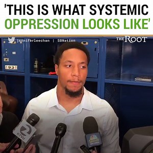 319K views · 5.6K reactions | "Looks like a PR stunt to me." San Francisco 49ers player Eric Reid speaks on Vice President Mike Pence's abrupt exit from NFL game after the national anthem. | The Root | Facebook