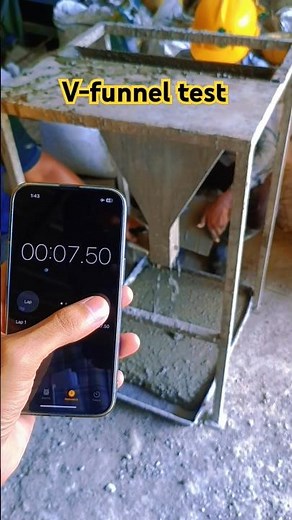 Self-Compacting Concrete V-Funnel Test