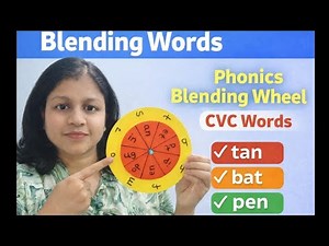 Blending Words with Phonics Wheel | CVC Words for Kids