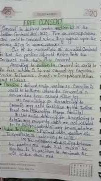 "Free Consent"is an essential elements of a valid Contract