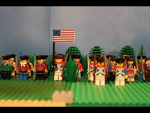 The battle of Yorktown - Lego American revolution Stop motion