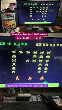 Retro-gaming: Space Invaders Atari 2600 on the Atari 2600 + 🕹️😎🔥👽 #atari #videogames
