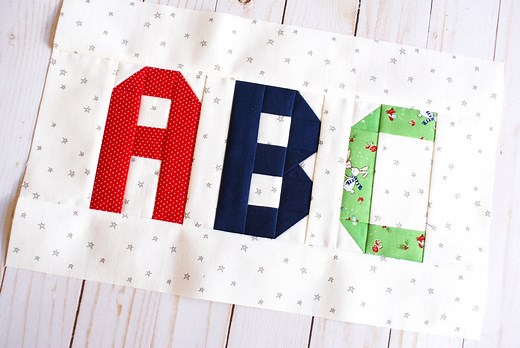 Alphabet Quilt Block Pattern, ABC, 5" Blocks, Personalized Quilt, Name, Traditional Pieced, Letters, Letter, Custom, Easy, Modern, Beginner - Etsy