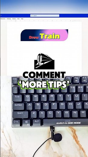 This Secret Code Turns Text Into a TRAIN in MS Word! 🚂 #MSWord #WordTricks #ExcelTips #OfficeHacks