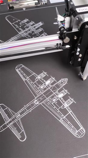 Boeing B-17G Flying Fortress/ realizacja ‪@monolineart‬ #blueprint #boeing #