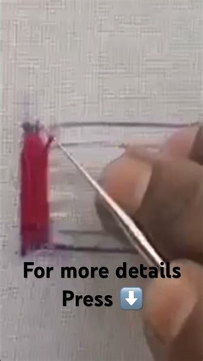 Aari Work | Silk Load Stitch for Beginners | Hand Embroidery #shorts #trending #viral #easy wayAari